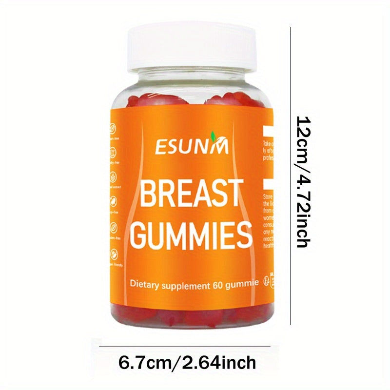 CurvaBloom™ Breast Enlargement Gummies - 60 Strawberry Fudge