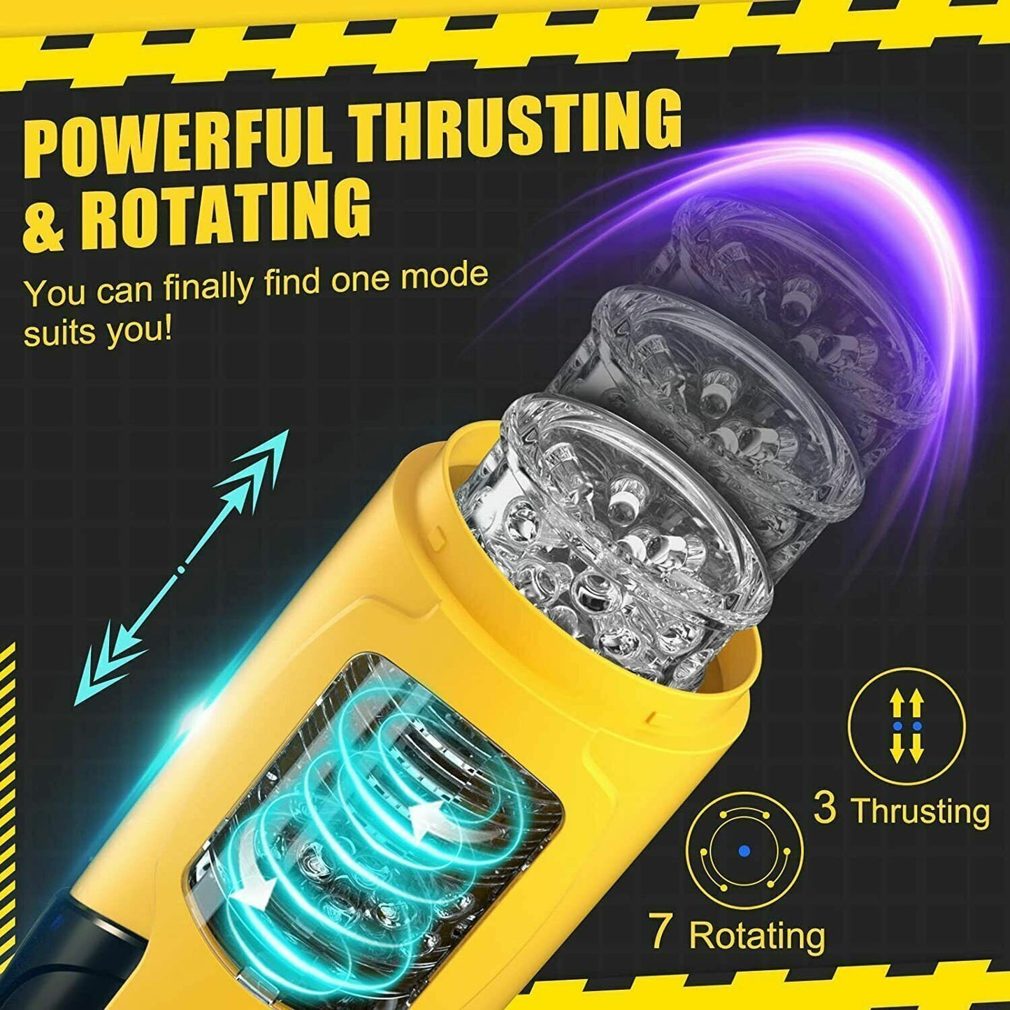 USB Powered Rechargeable Silicone Male Masturbator