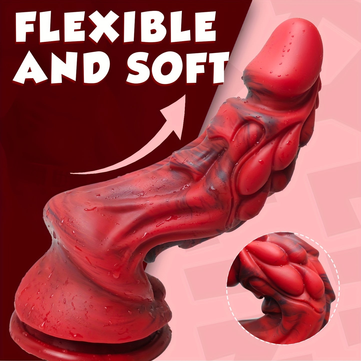 SUPER Realistic Monster Dildo -with Strong Suction Cup