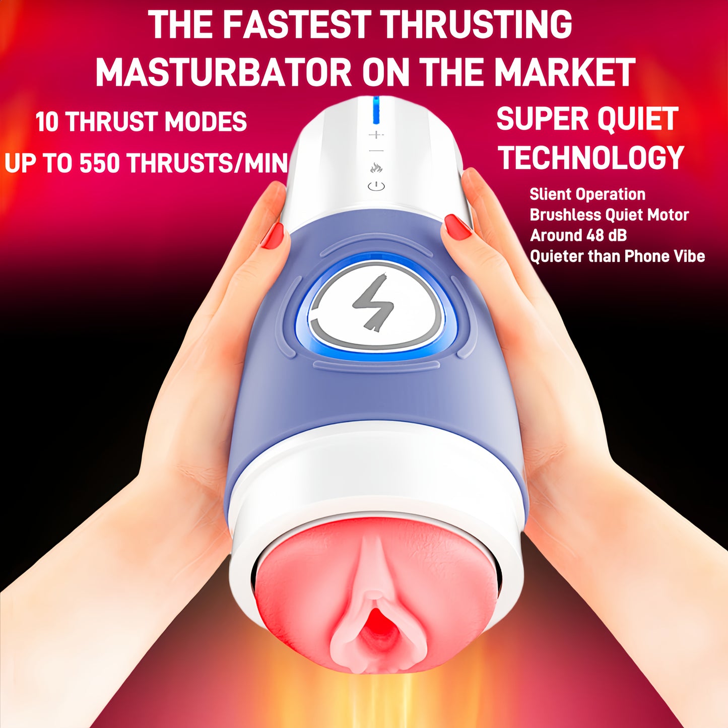 XMAXX Men'S Automatic USB Rechargeable Masturbator with Phone Holder