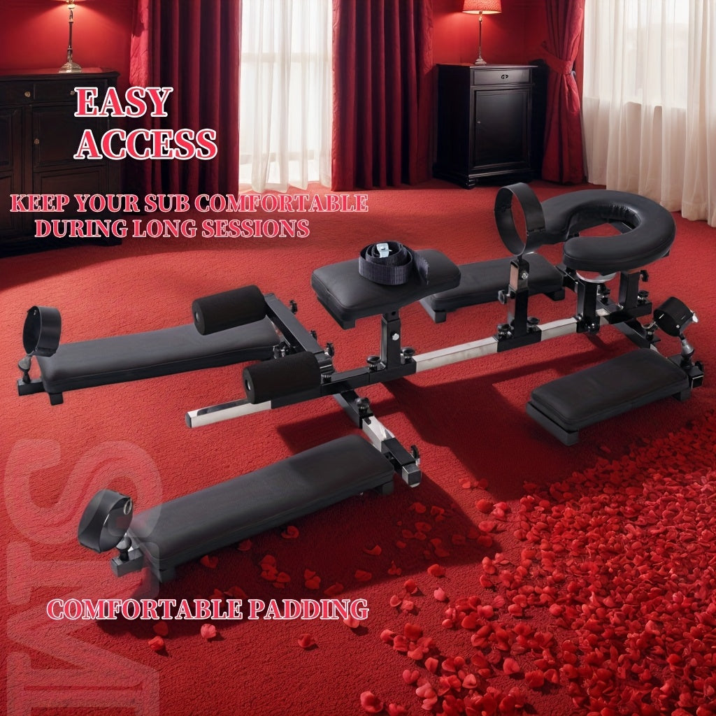 Erotic Seat Handcuffed Spreader Bench Chair
