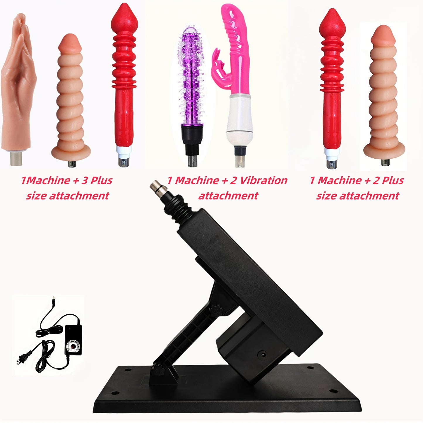 Adjustable Sex Machine Gun With 5pcs Sex Toy Attachments