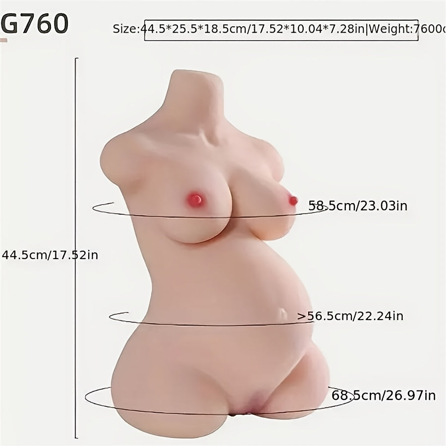 Pregnant Young Lady Sex Doll Torso 17lb Realistic Sex Doll
