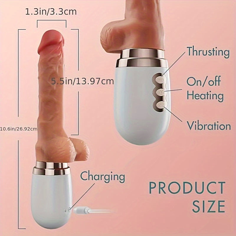 Thrust Vibrator Dildo w/suction cup