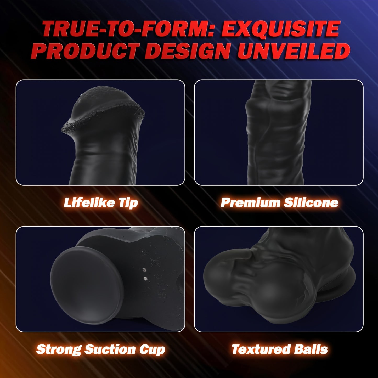 Powerful Thrusting Vibrating Dildo - Female Sex Toys With Suction Cup For G Spot