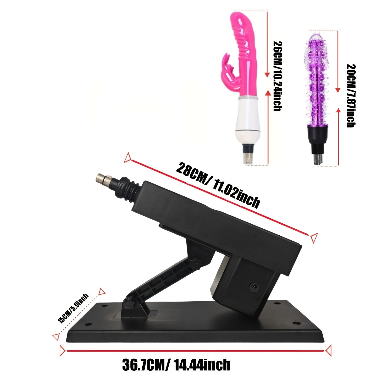 Adjustable Sex Machine Gun With 5pcs Sex Toy Attachments
