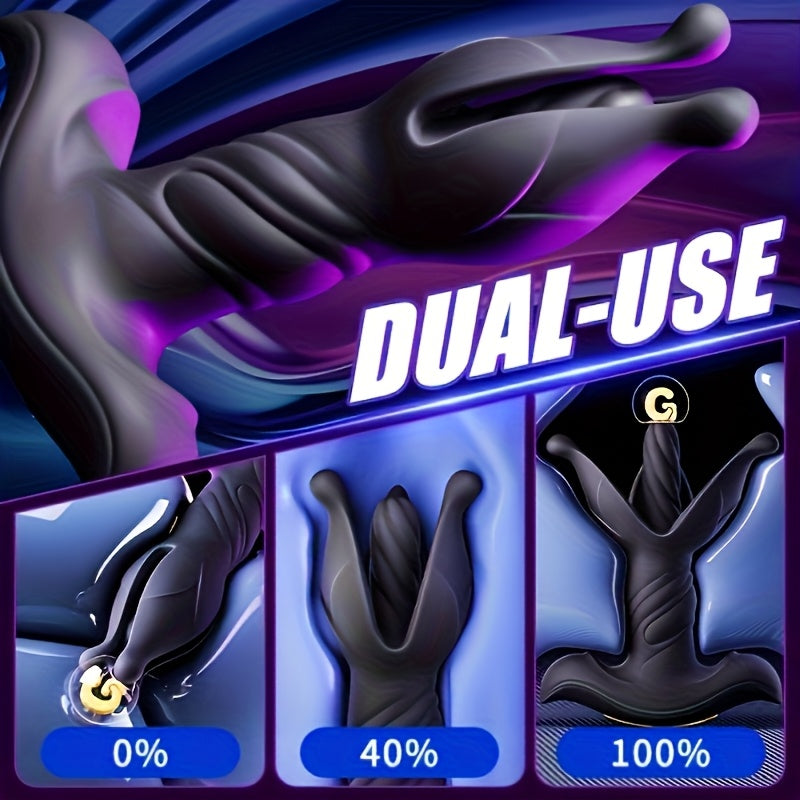 Silicone Anal Toys Butt Plug Training Kit with 9 Frequency Vibration & Thrust