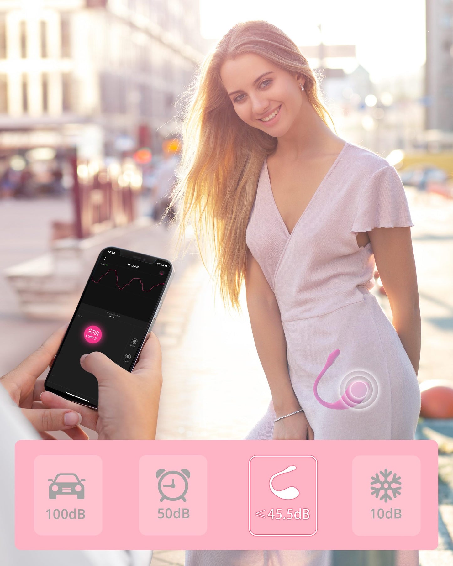 LOVENSE Lush 2 Remote Vibrator with App, Long Distance Remote Controlled G-spot Stimulator Egg Vibrators Bluetooth Adult Sex Toys & Games Powerful Vibrations for Women Couples Discreet Pleasure
