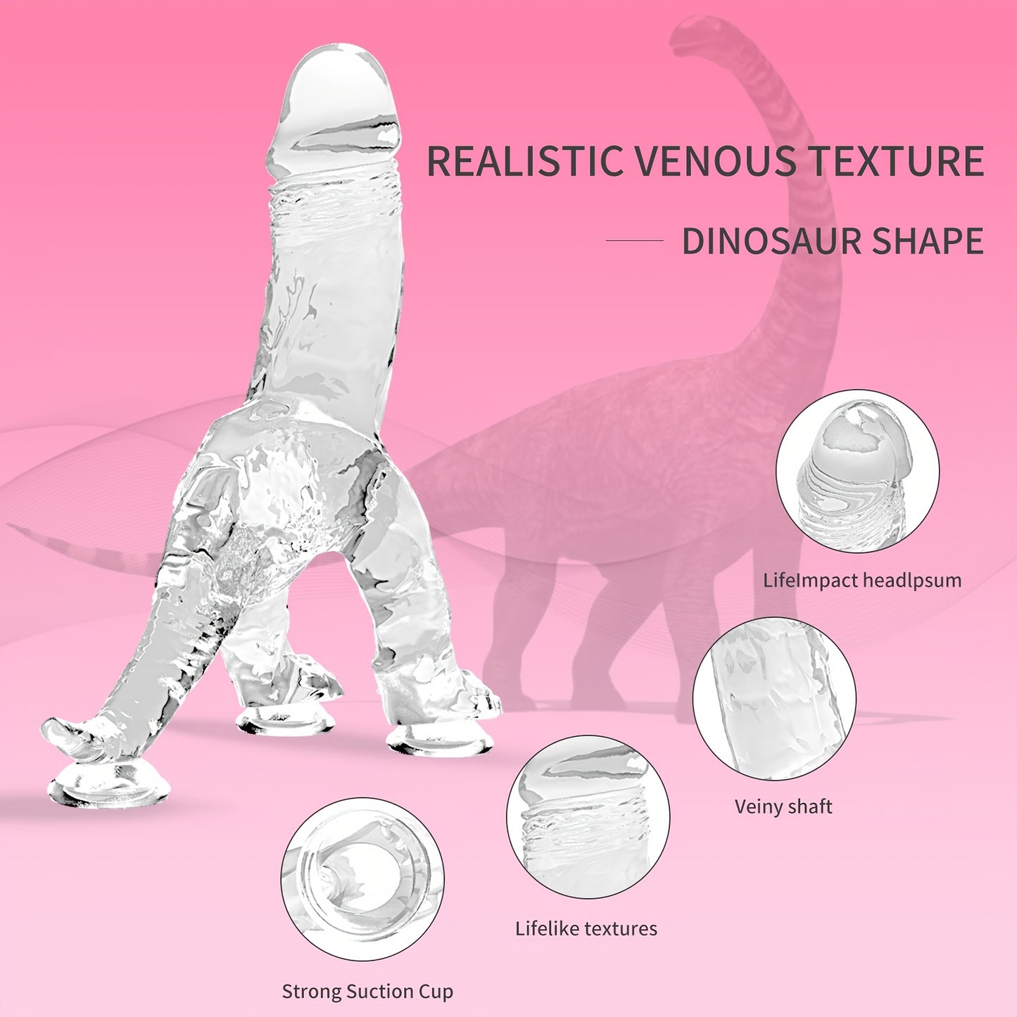 Giant Dragon Dildo With Powerful Suction Cups For Offhand Play