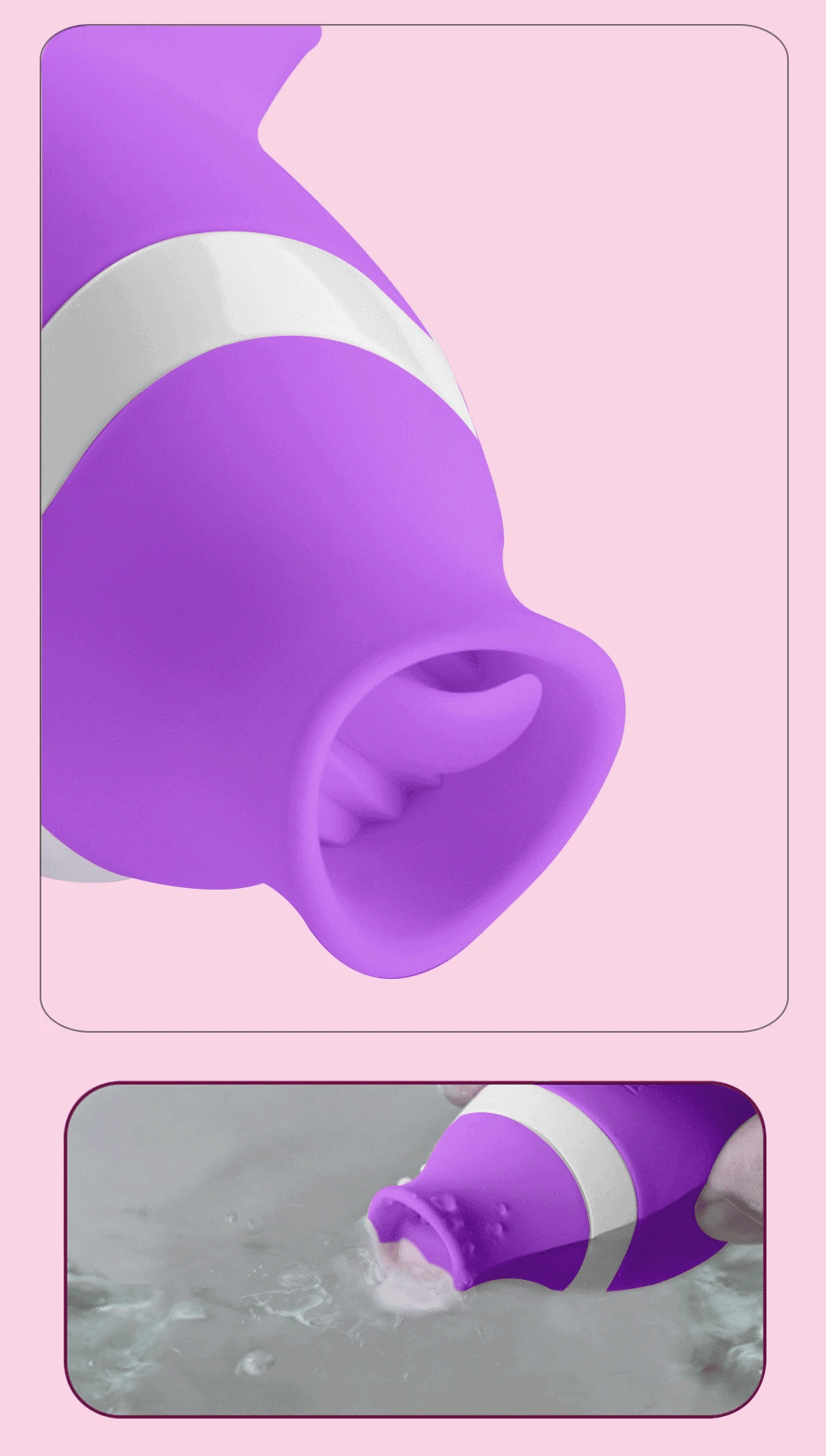 2 in 1 Tongue Clit Sucker Vibrator Female for Women G-Spot Sucking
