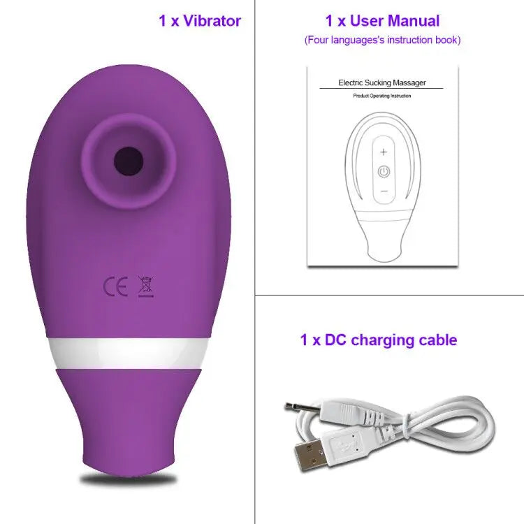 2 in 1 Tongue Clit Sucker Vibrator Female for Women G-Spot Sucking
