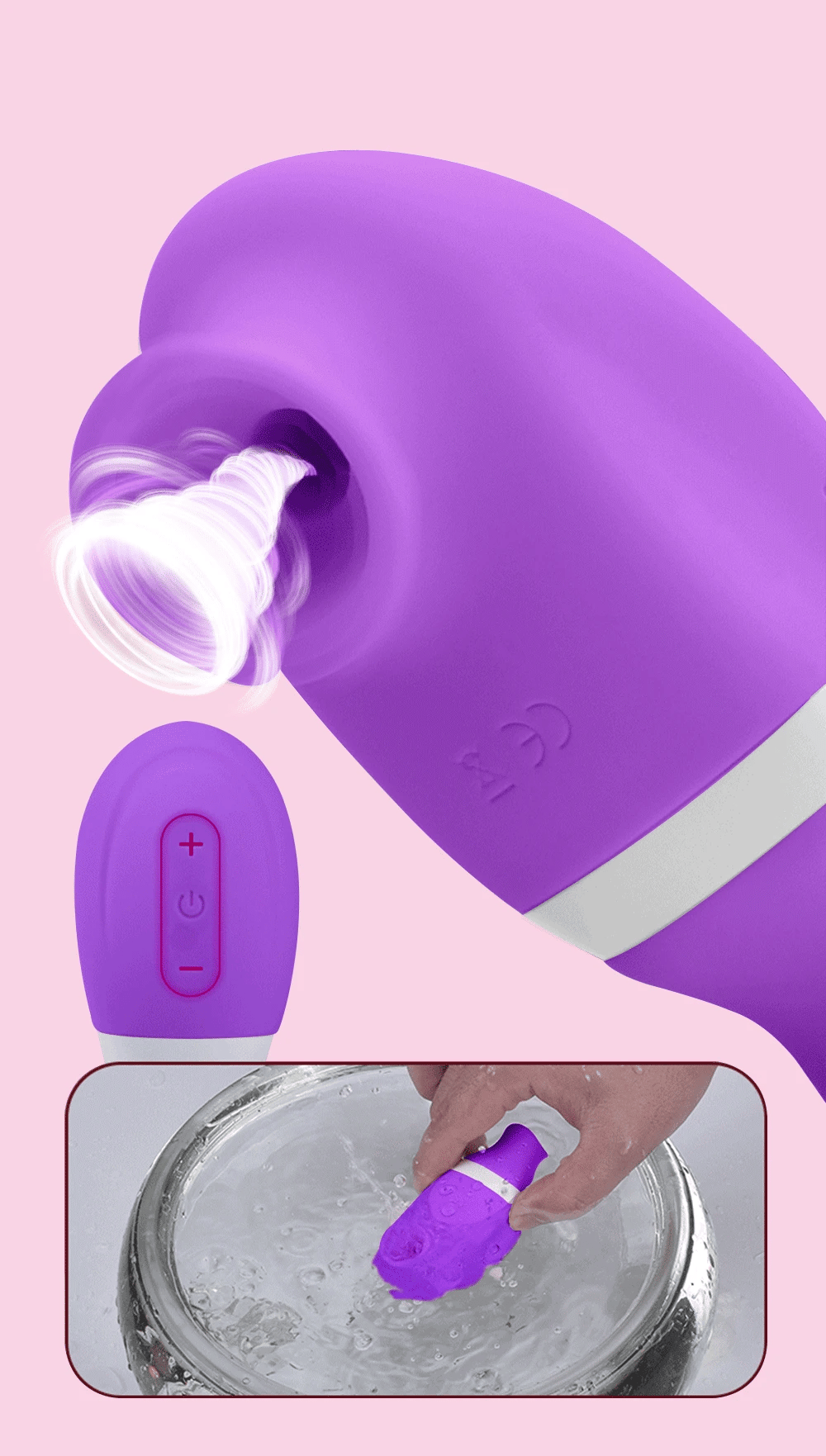 2 in 1 Tongue Clit Sucker Vibrator Female for Women G-Spot Sucking