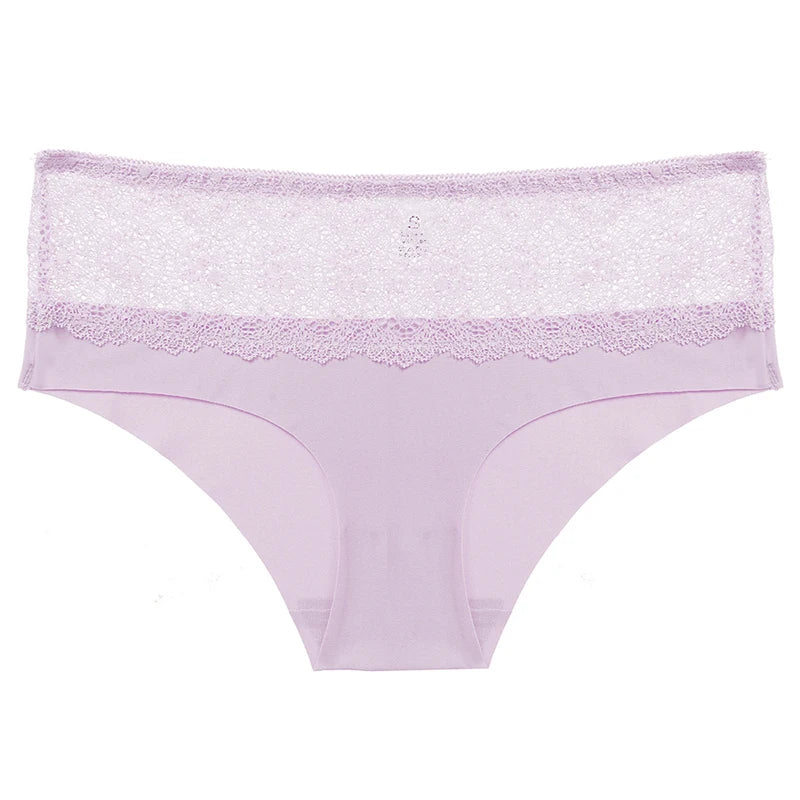 BZEL Lace Women's Panties Sweet Flowers Underwear Silk