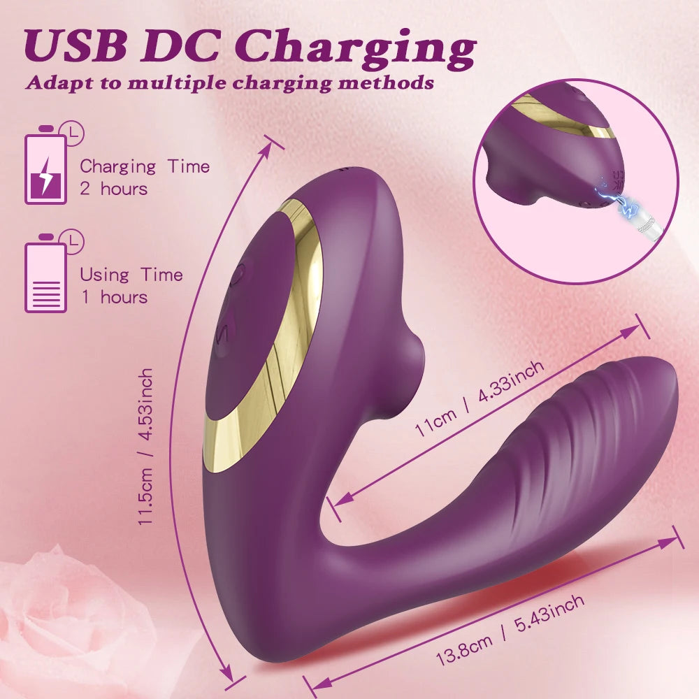 Clit Sucker Vibrator for Women Vagina G-Spot Vibrator Clitoris Stimulator