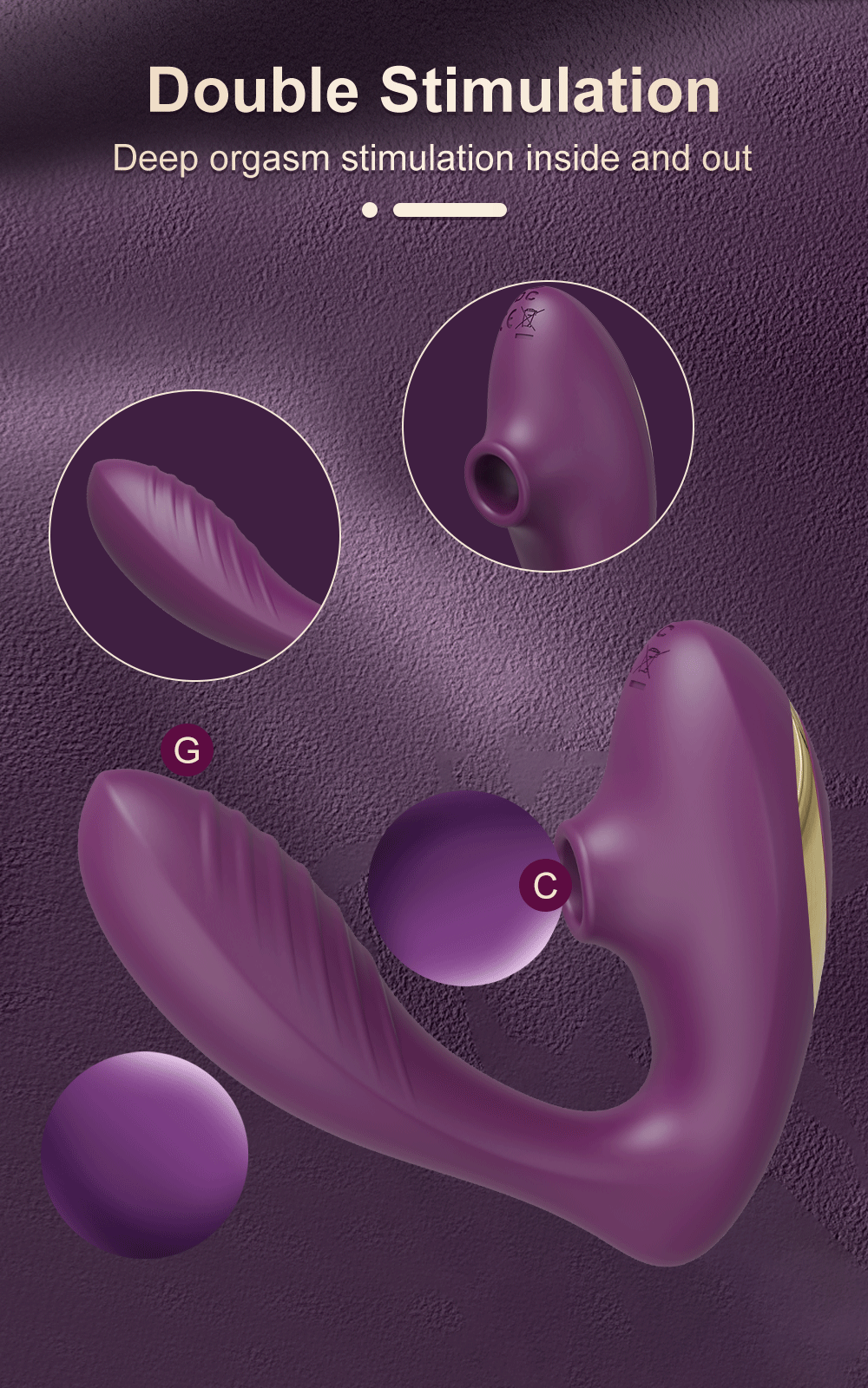 Clit Sucker Vibrator for Women Vagina G-Spot Vibrator Clitoris Stimulator