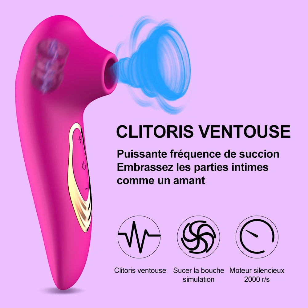 Powerful Vibrator for Women Female Sucker Masturbation Nipple Vacuum
