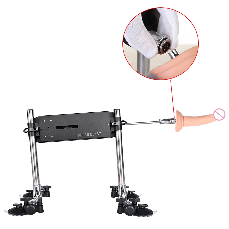 ROUGH BEAST Powerful Quiet Sex Machine with Attachments