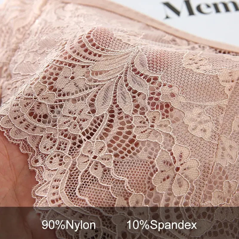S-4XL Plus Size 3Pcs Lace Panties for Women Underwear