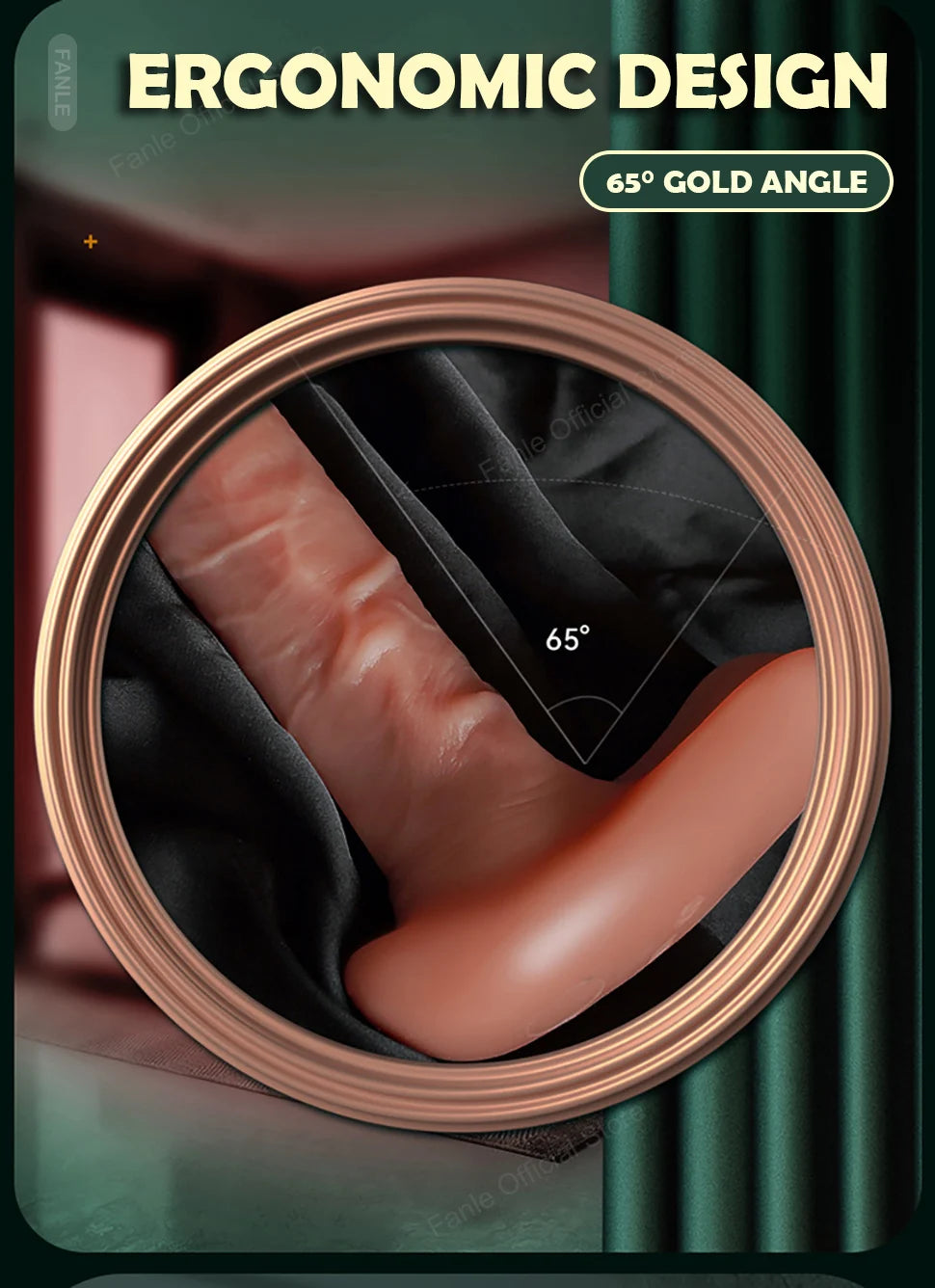 Remote Control Thrusting Real Silicone Dildo Vibrators
