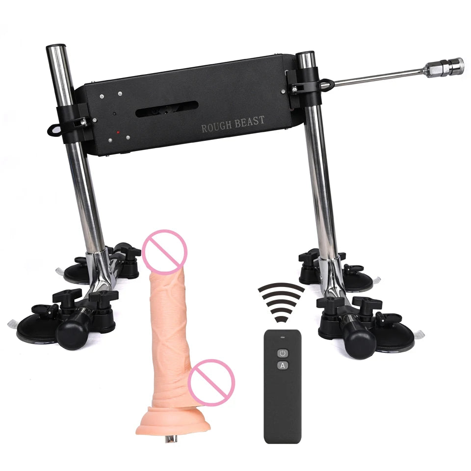 ROUGH BEAST Powerful Quiet Sex Machine with Attachments