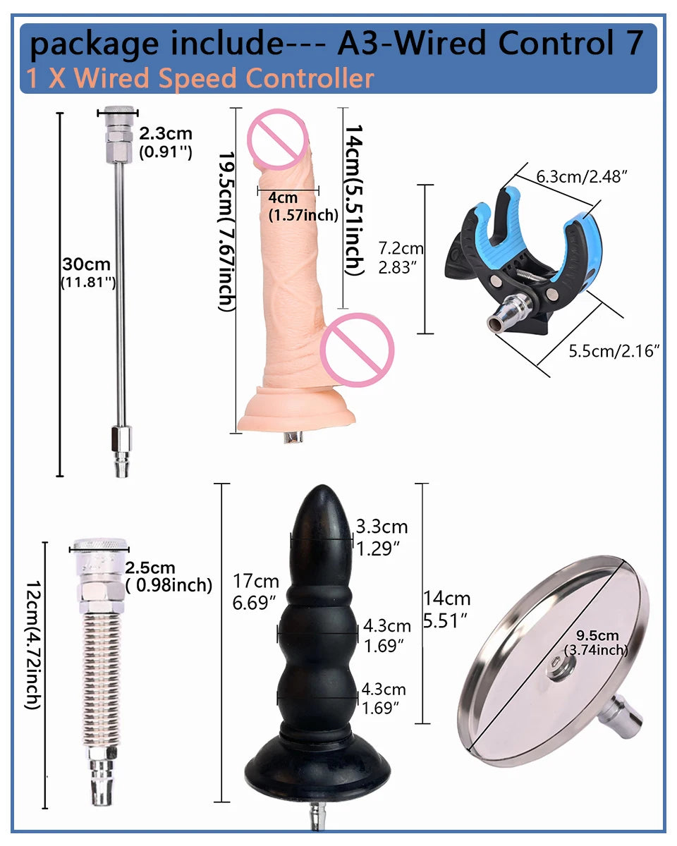 ROUGH BEAST Powerful Quiet Sex Machine with Attachments