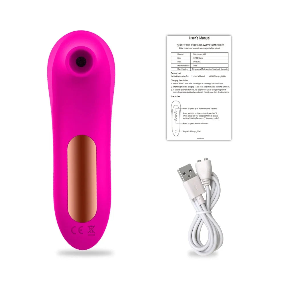 2 in 1 Tongue Clit Sucker Vibrator Female for Women G-Spot Sucking