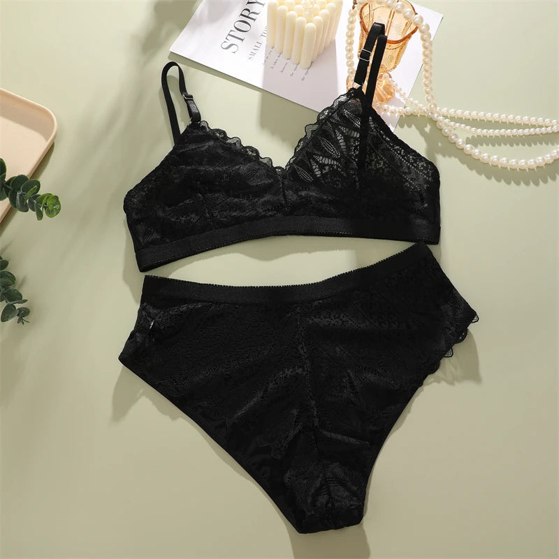 Sexy Lingerie Woman Lace Transparent Underwear Fairy Embroidery