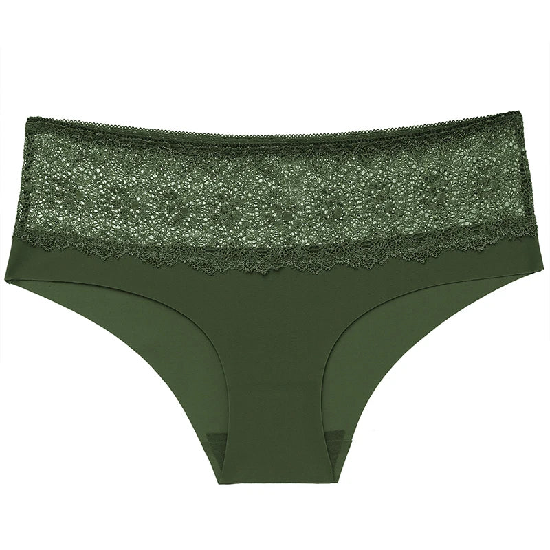 BZEL Lace Women's Panties Sweet Flowers Underwear Silk