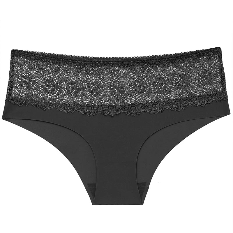 BZEL Lace Women's Panties Sweet Flowers Underwear Silk