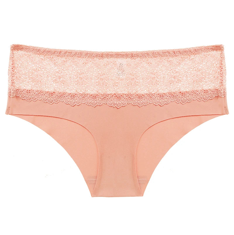 BZEL Lace Women's Panties Sweet Flowers Underwear Silk