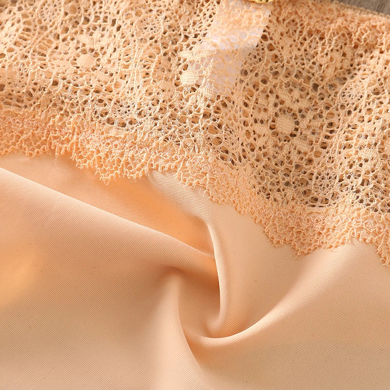 BZEL Lace Women's Panties Sweet Flowers Underwear Silk