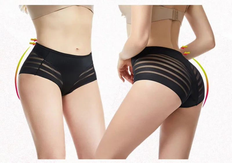 High Rise Briefs Women Tummy Control Seamless Panties High Elastic Panties