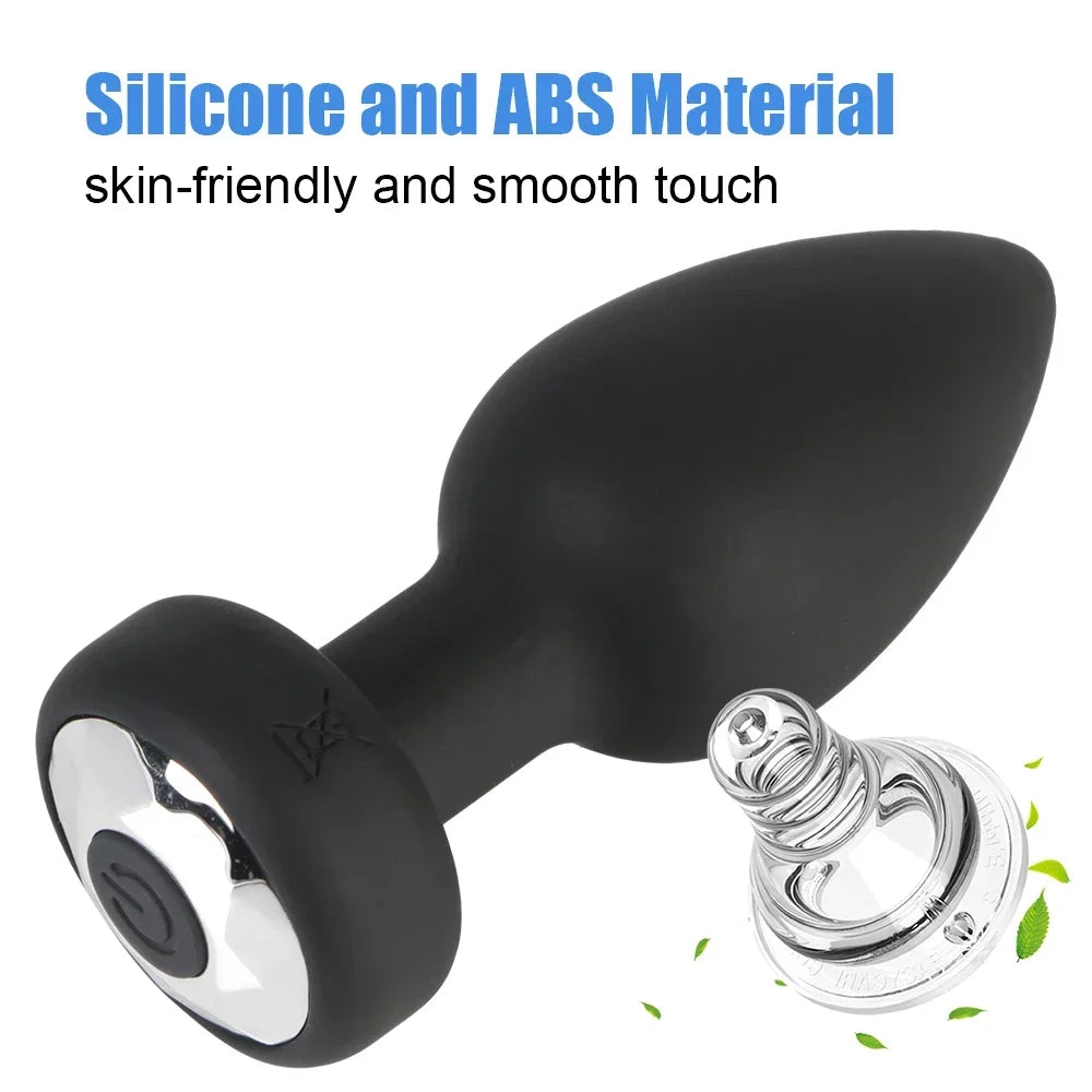Anal Plug Vibrator 10 Speeds W/remote