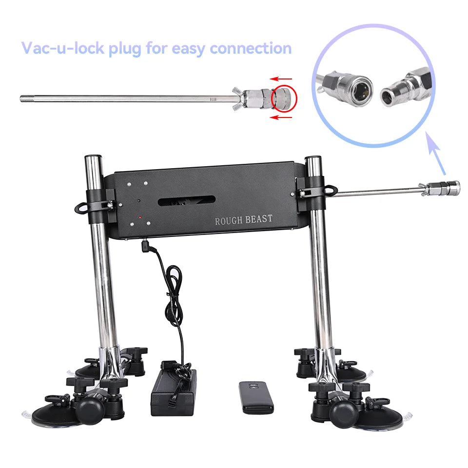 ROUGH BEAST Powerful Quiet Sex Machine with Attachments