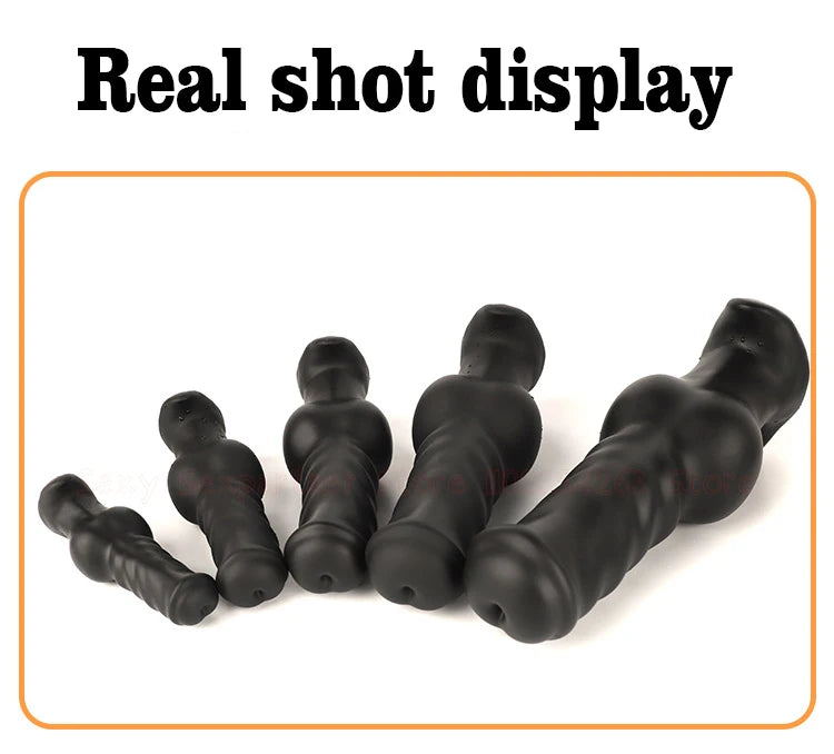Silicone Dog Dildo Soft Big ButtPlug Stimulation Animal Dildo