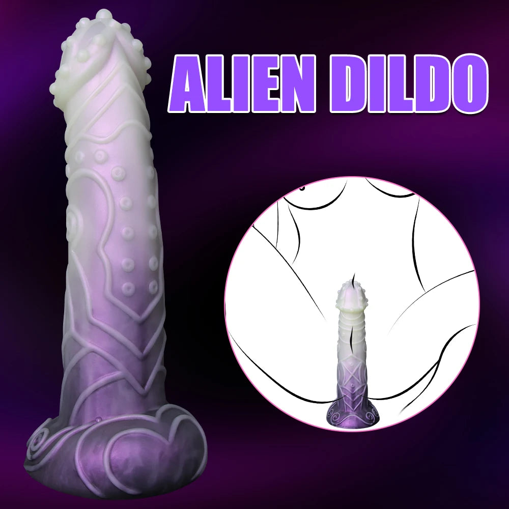 Huge Monster Dildo with Raised Points