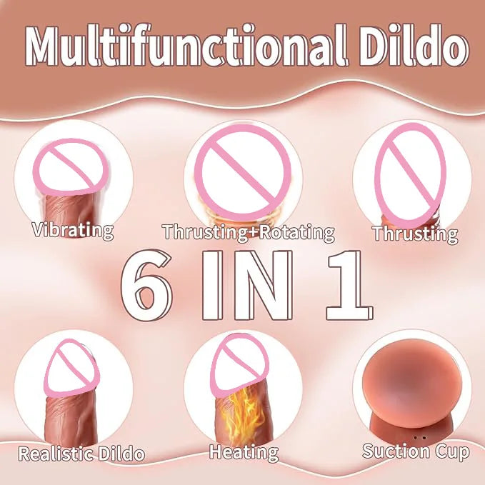 Big Penis Thrusting Dildo Vibrator Sex Toy