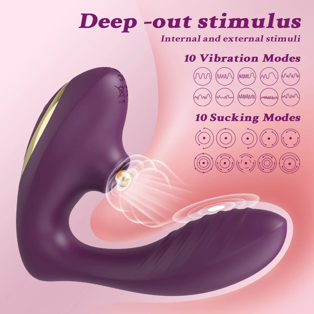 Clit Sucker Vibrator for Women Vagina G-Spot Vibrator Clitoris Stimulator