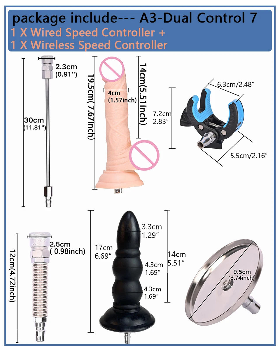 ROUGH BEAST Powerful Quiet Sex Machine with Attachments