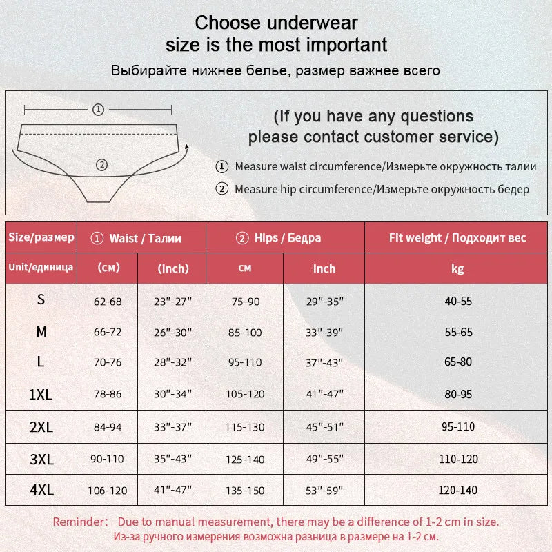 S-4XL Plus Size 3Pcs Lace Panties for Women Underwear
