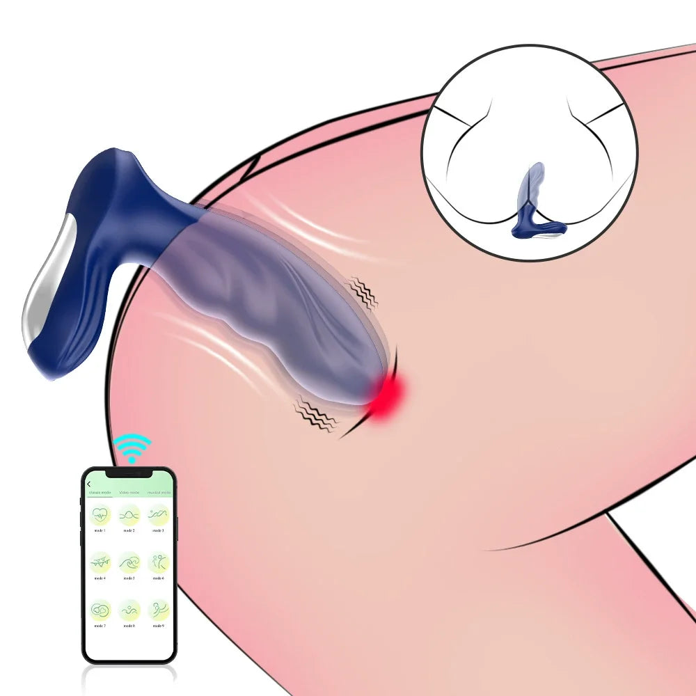Remote Control App Controlled Vibrating Anal Plug