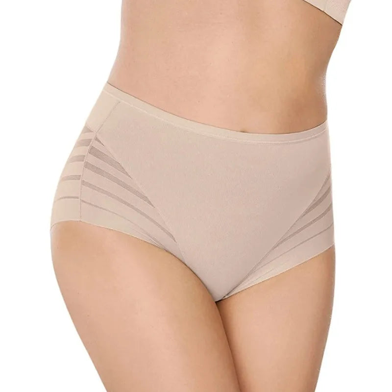 High Rise Briefs Women Tummy Control Seamless Panties High Elastic Panties