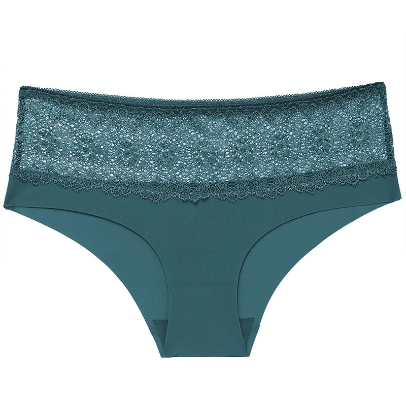 BZEL Lace Women's Panties Sweet Flowers Underwear Silk