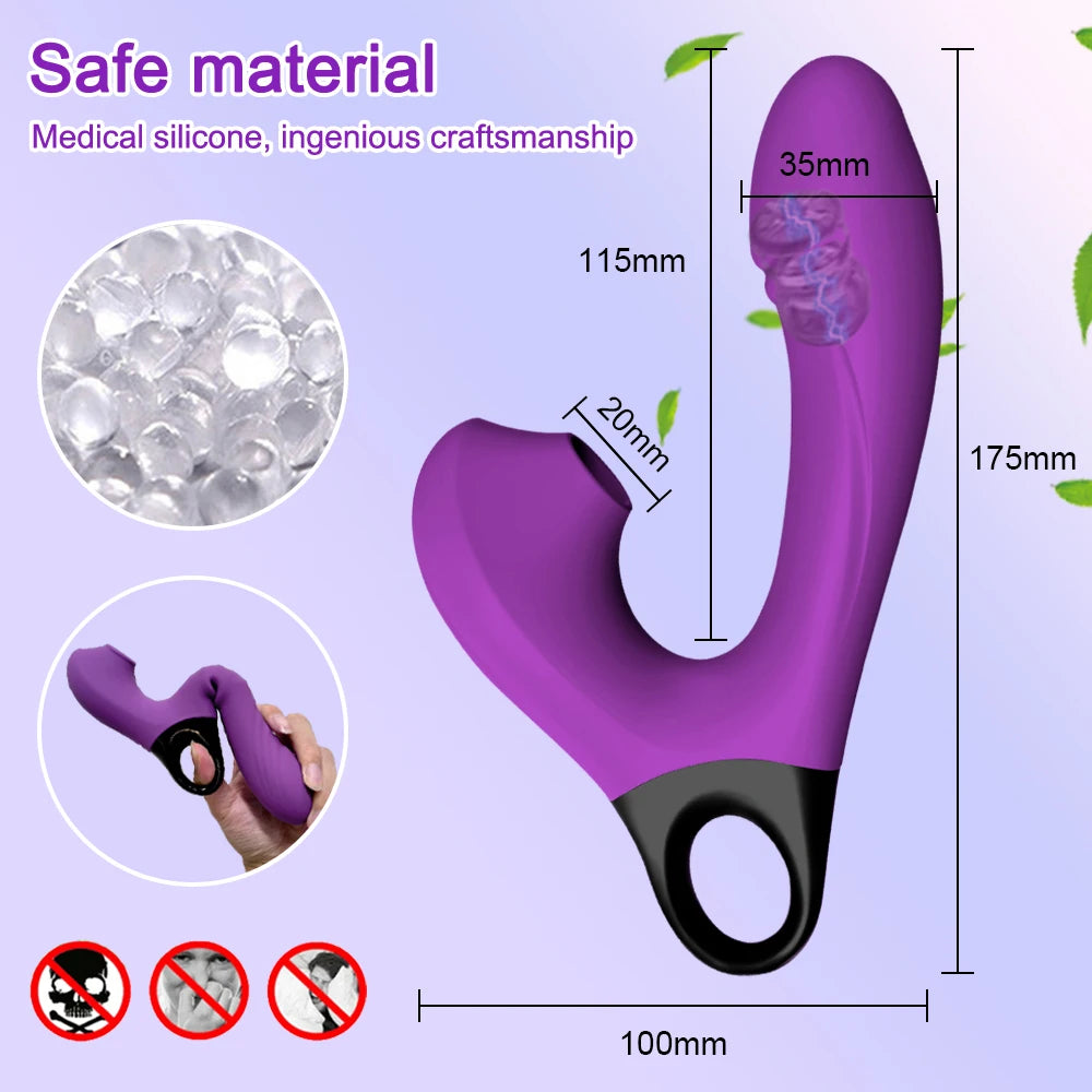 Clit Sucker Vibrator for Women Vagina G-Spot Vibrator Clitoris Stimulator