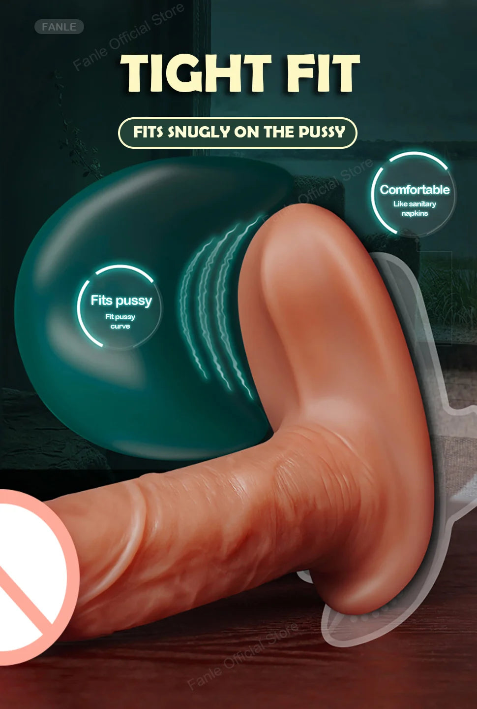 Remote Control Thrusting Real Silicone Dildo Vibrators