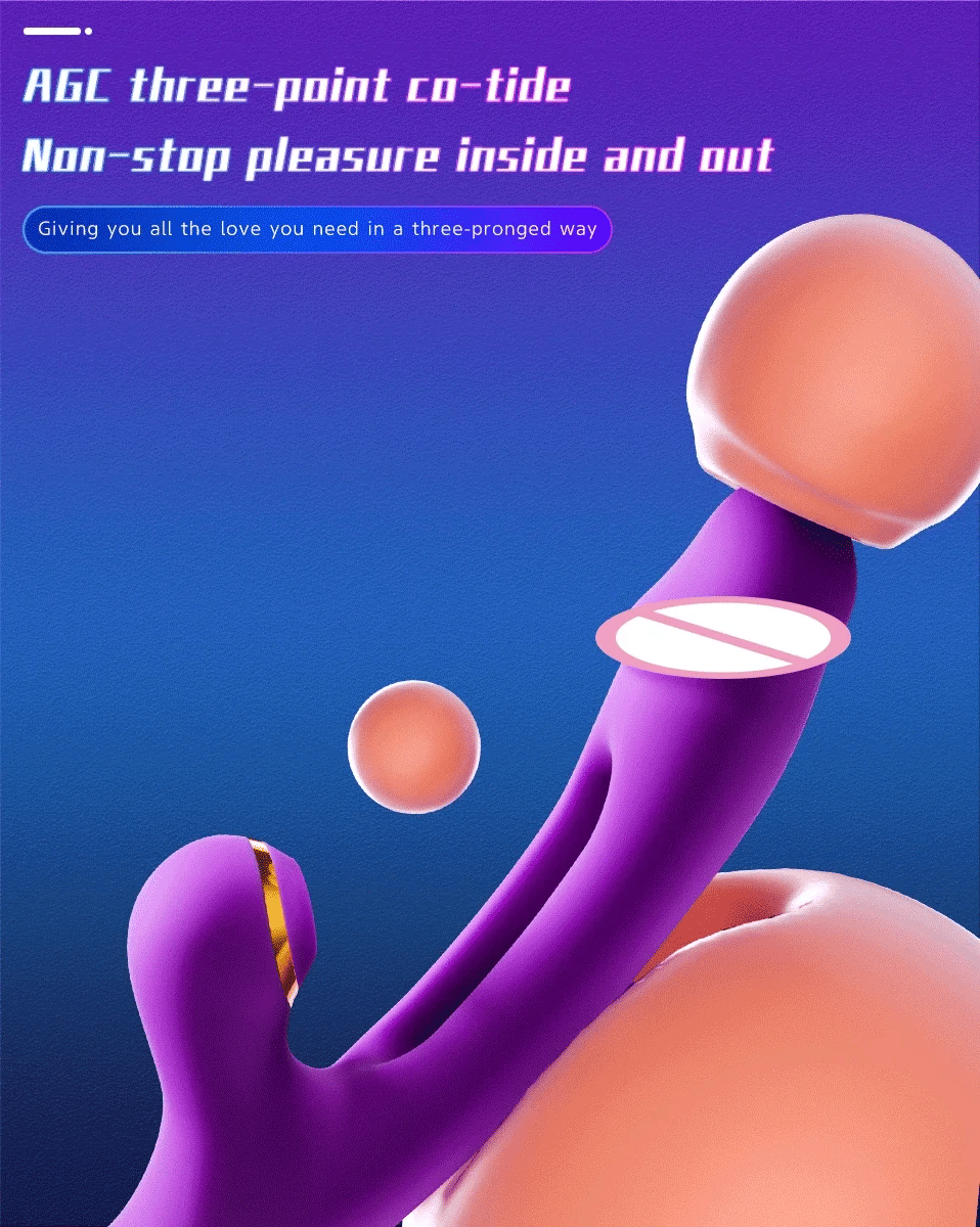 3 In 1 Tapping Patting Sucking Vibrator 21Modes Clitoris Clit Sucker