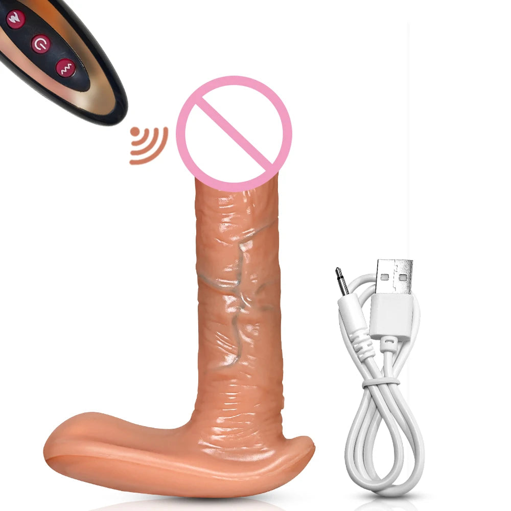 Remote Control Thrusting Dildo Vibrator