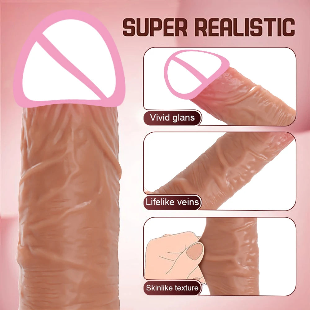 Remote Control Thrusting Dildo Vibrator