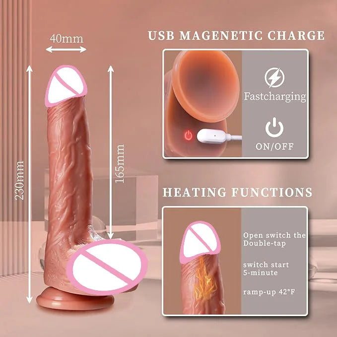 Big Penis Thrusting Dildo Vibrator Sex Toy