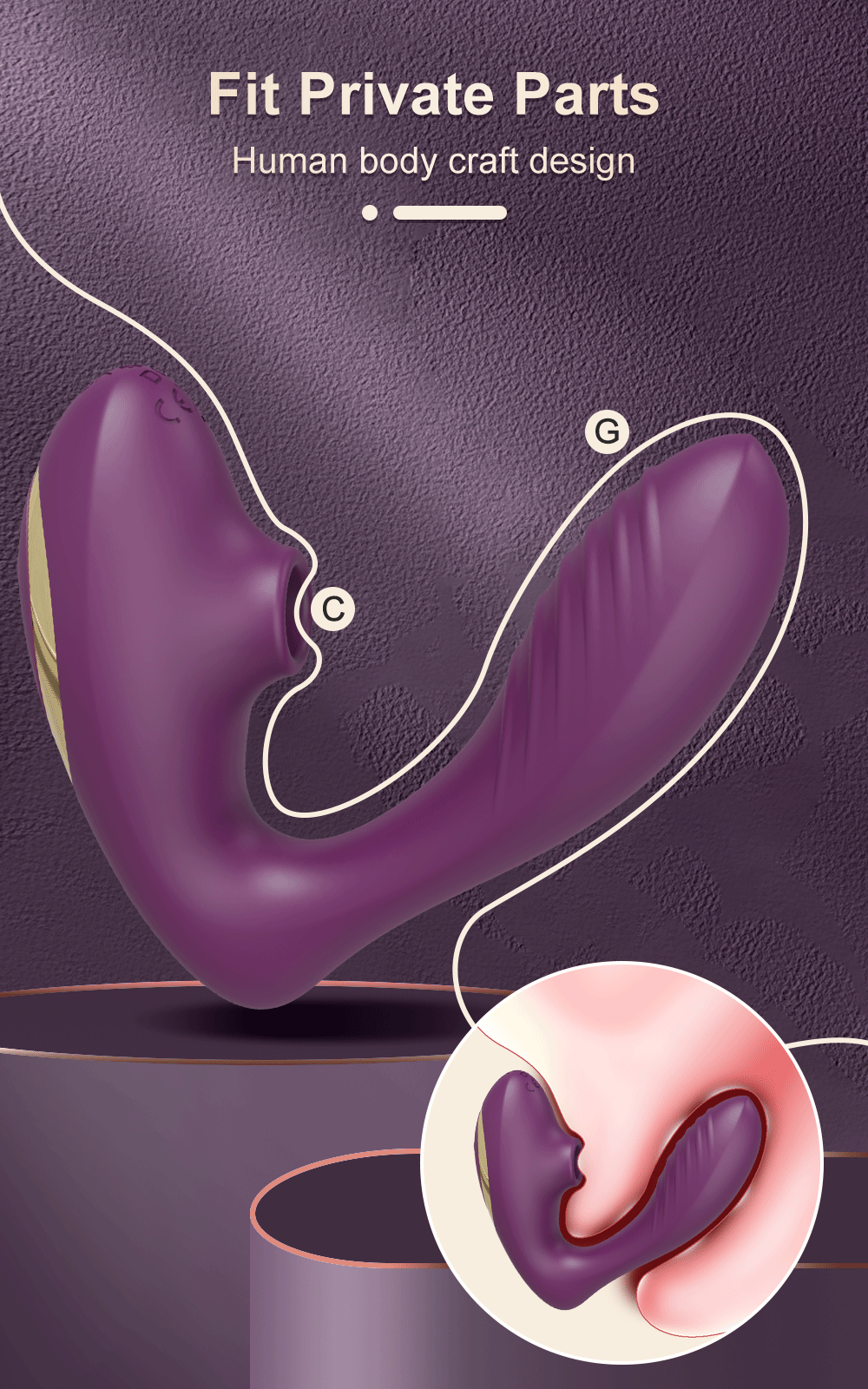 Clit Sucker Vibrator for Women Vagina G-Spot Vibrator Clitoris Stimulator